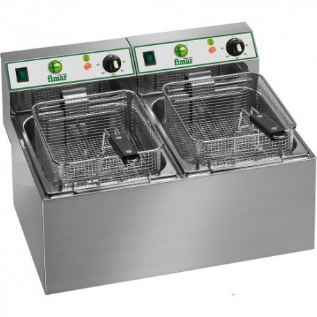 Fimar double tank countertop fryer 2x8L