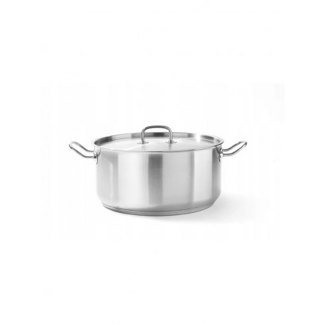 Hendi stew pan low with lid 12L "Kitchen line"