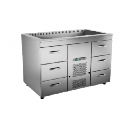 Inox Baltic cold cupboard with cold basin KSK/V-1206