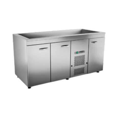 Inox Baltic cold cupboard with cold basin KSK-1630