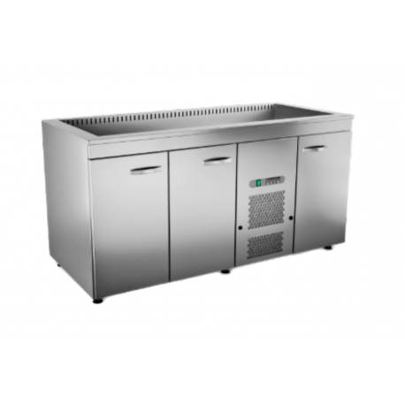 Inox Baltic cold cupboard with cold basin KSK/V-1630