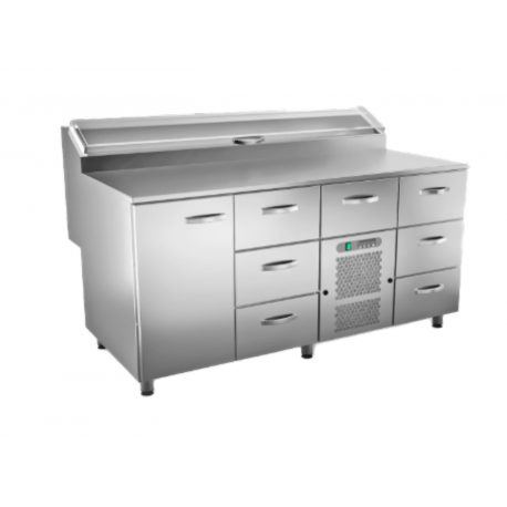 Inox Baltic pizza preparation cold cupboard KTL/P-1617