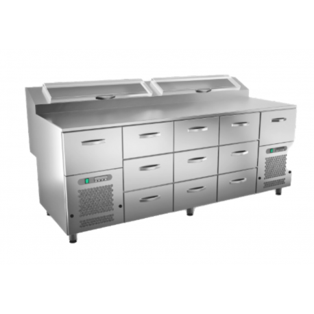 Inox Baltic pizza preparation cold cupboard KTL/P-20011