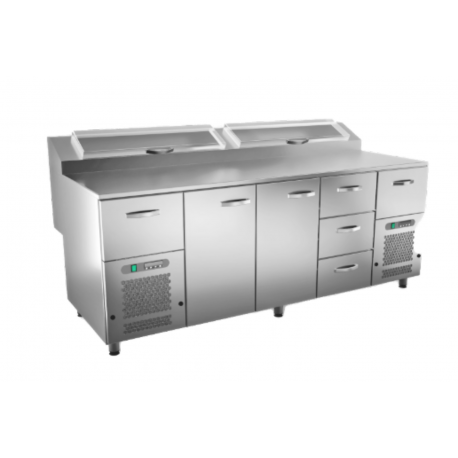 Inox Baltic pizza preparation cold cupboard KTL/P-2025