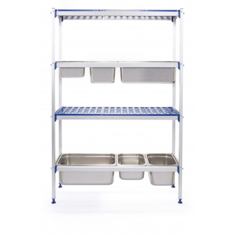 Hendi aluminium storage rack for GN containers