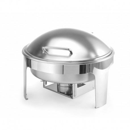 Hendi round chafing dish with satin finish