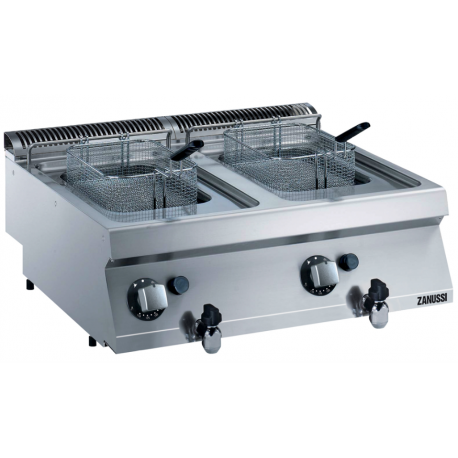 Zanussi gas double tank countertop fryer EVO 700 2x7L