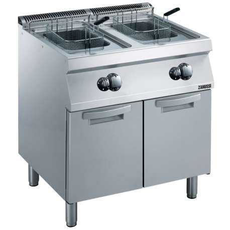 Zanussi natural gas free standing double fryer 2x15L EVO 700