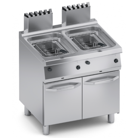 ATA gas free standing double fryer 2x12L C2GFG1012