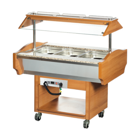 Arisco bain marie trolley SHBM3C