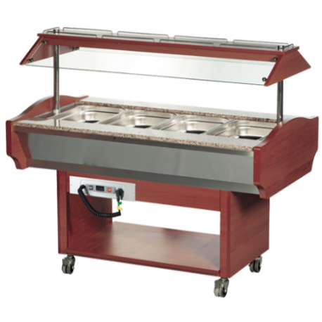 Arisco bain marie trolley SHBM4M