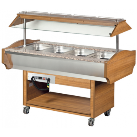 Arisco bain marie trolley SHBM4C