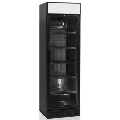 Tefcold glass door drink fridge CEV425CP BLACK