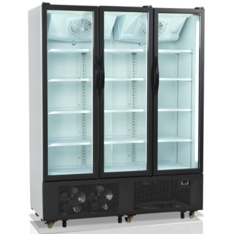 Tefcold triple glass door showcase fridge FS1600H