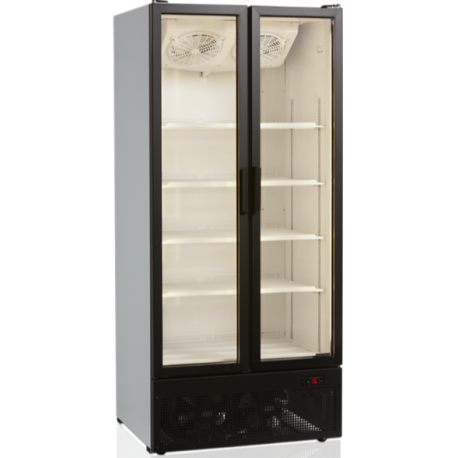 Tefcold double glass door showcase fridge FS890H