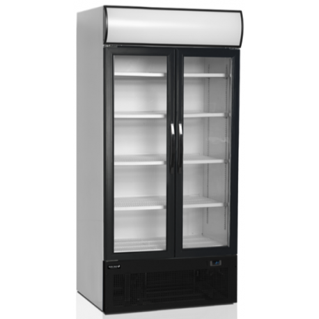 Tefcold double glass door showcase fridge FSC1000H