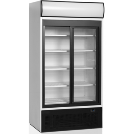 Tefcold double glass door showcase fridge FSC1000S