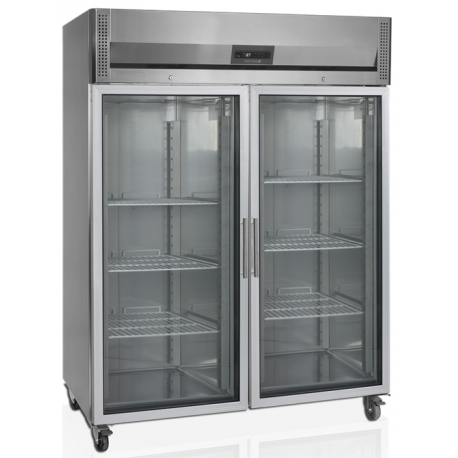 Tefcold double glass door fridge RK1420G