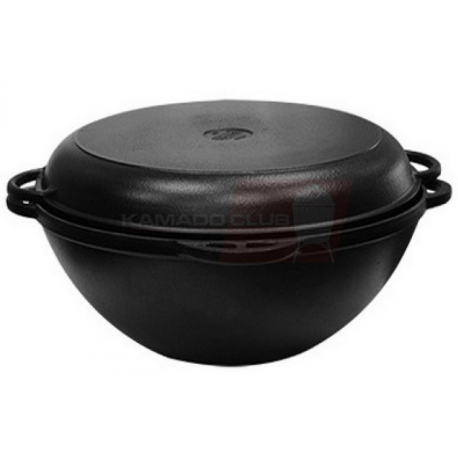 KamadoClub cast iron kazan with lid-pan 6L