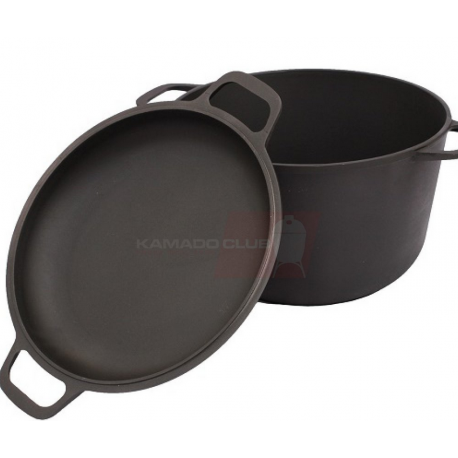 KamadoClub cast iron pot with lid-pan 6L