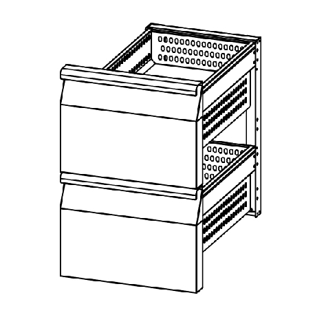 Samaref stainless steel refrigerated drawer CAS 1212 S M