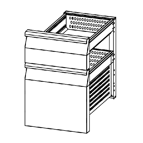 Samaref stainless steel refrigerated drawer CAS 1323 S M