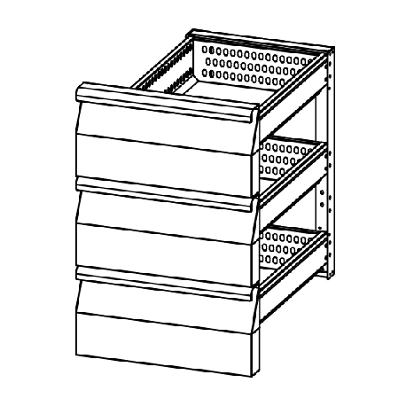 Samaref stainless steel refrigerated drawer CAS 1313 S M