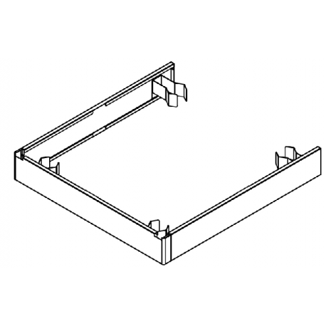 Samaref stainless steel 3 sides plinth cover COVER 700