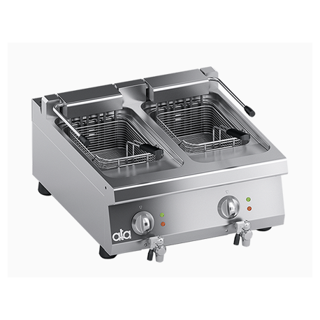 ATA double tank countertop fryer 2x12L