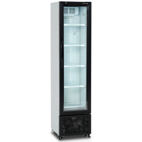 Tefcold glass door showcase fridge FS176H