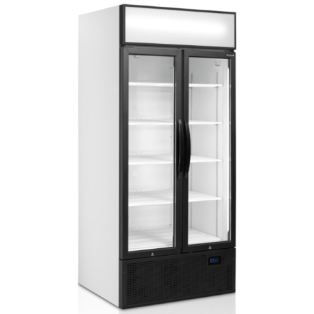 Tefcold double glass door showcase fridge FSC891H