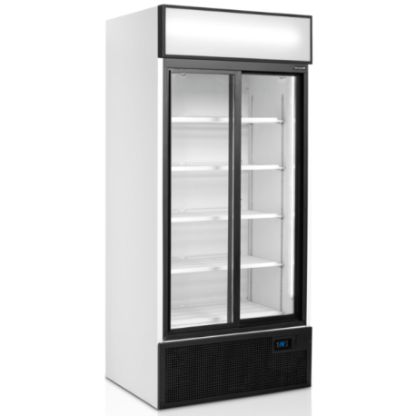 Tefcold double glass door showcase fridge FSC891S