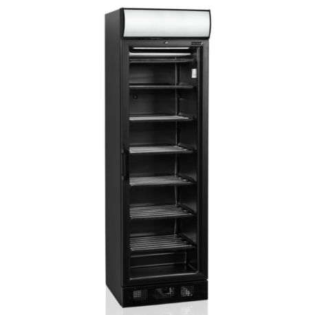 Tefcold glass door showcase freezer UFSC371GCP Black