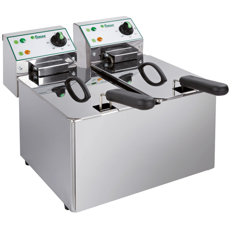 Fimar double tank countertop fryer 2x4L