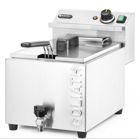 Hendi deep fryer XL with drain tap 10L