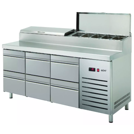 Asber pizza prep counter ETPZ-180-06 HC