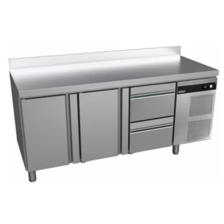 Asber 2 door and 2 drawer counter fridge ATP-7-180-22