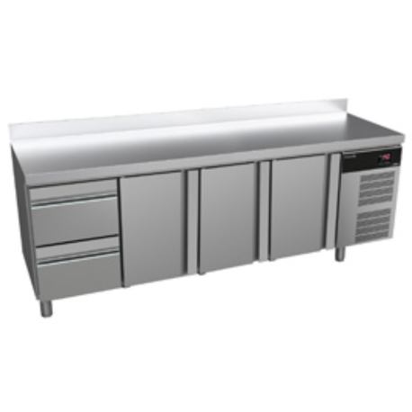 Asber 3 door and 2 drawer counter fridge ATP-7-225-32