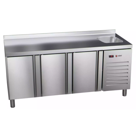 Asber 3 door counter fridge with sink ETP-7-180-30 HC S