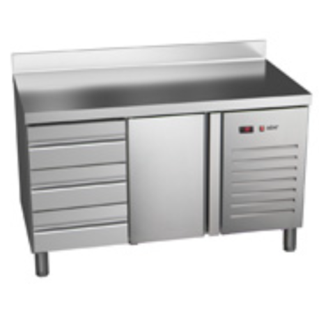 Asber 1 door and 3 drawer counter fridge ETP-7-135-13 HC