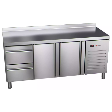 Asber 2 door and 2 drawer counter fridge ETP-7-180-22 HC