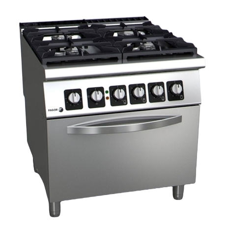 Fagor 4 burners gas cooker with electric oven C-GE741