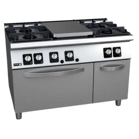 Fagor gas oven range with solid top C-G751