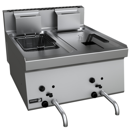 Fagor gas double tank countertop fryer 2x8L CI-FG606T 2 8