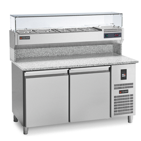 Gemm pizza prep counter PC/150