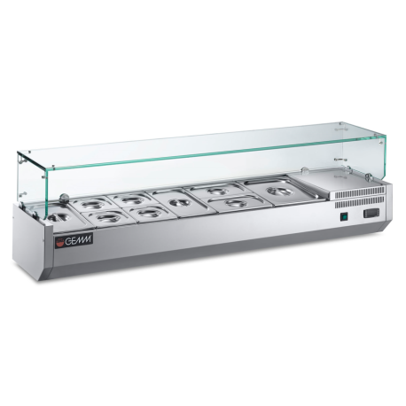 Gemm glass cover for counter top unit M1/20D