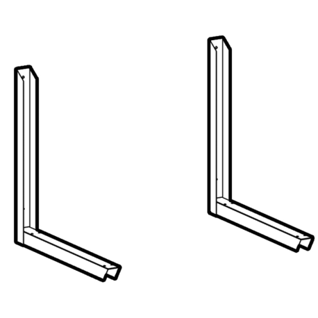 Gemm pair of supports for wall fixing