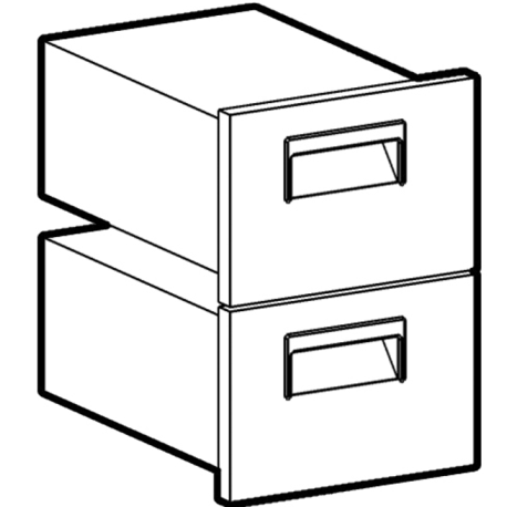 Gemm stainless steel refrigerated drawer CRE/2