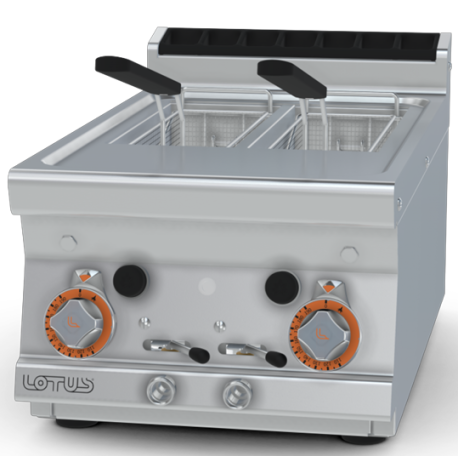 Lotus gas double tank countertop fryer 2x8L F2/8T-74G