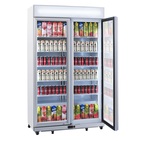 Coolhead double glass door drinks fridge DC 1050C